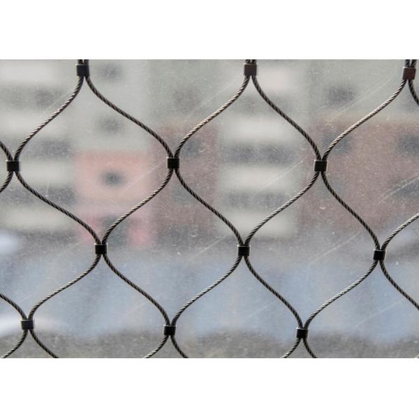 SUS 304 / 316 1.2 To 4.0 MM Stainless Steel Rope Wire Mesh Rolls For Plant Trellis