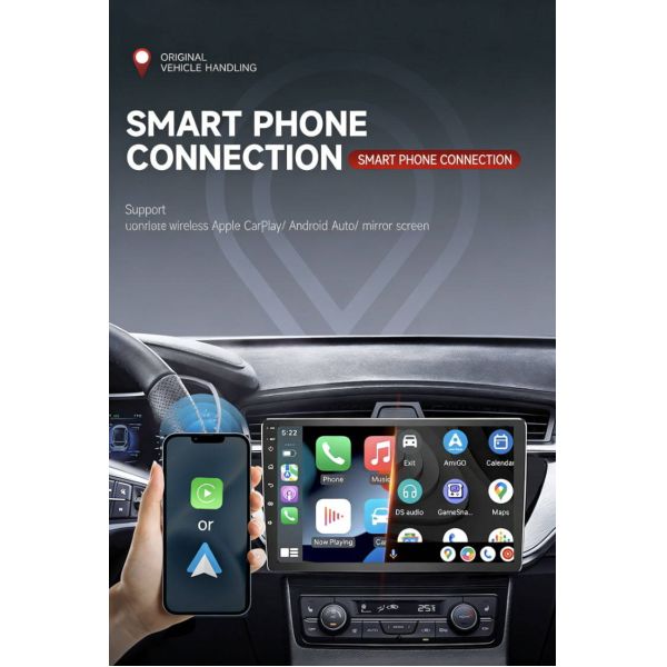 9 Inch Portable Carplay Radio Smart Touch Screen Wireless Carplay And Android Auto