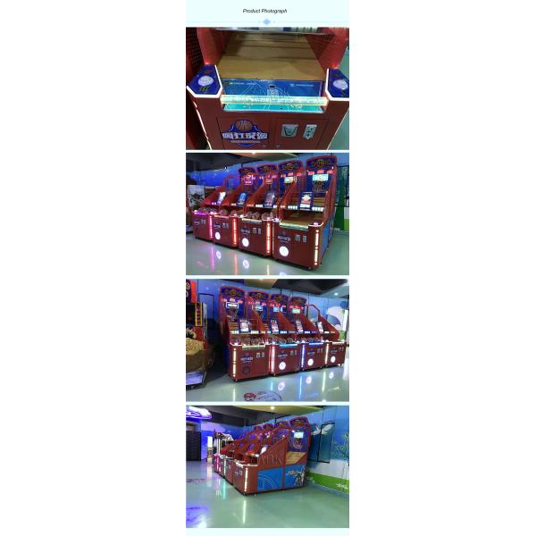 Сумасшедшая крытая монетка обруча стрельбы баскетбола аркады привелась в действие игровой автомат для детей/взрослого