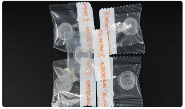 White Tattoo Accessories , 1.7cm Plastic Disposable tattoo Ink Cups 50pcs / Bag