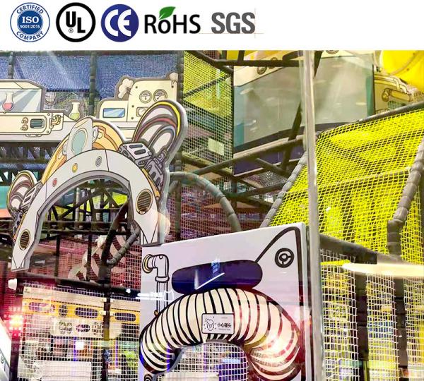 Customizable Space Themed Indoor Playground Soft Play Maze With Slides