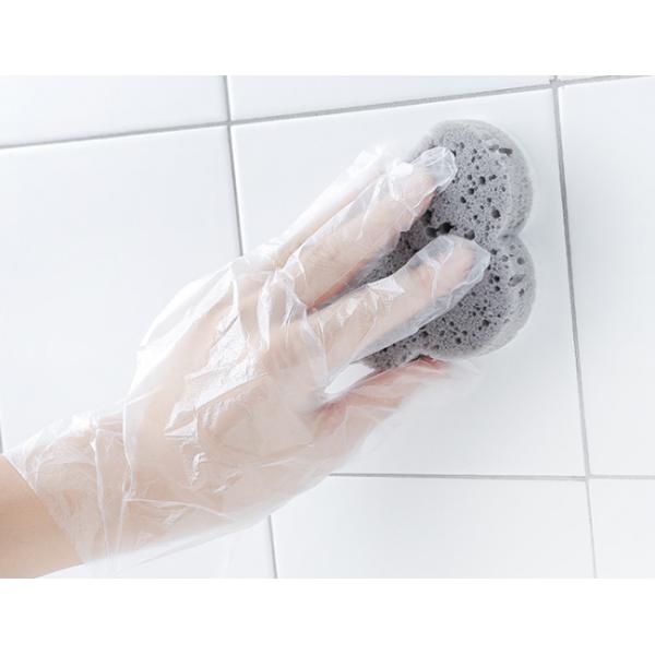 Transparent Disposable Plastic Gloves Environmental Protection For Food Cleaning