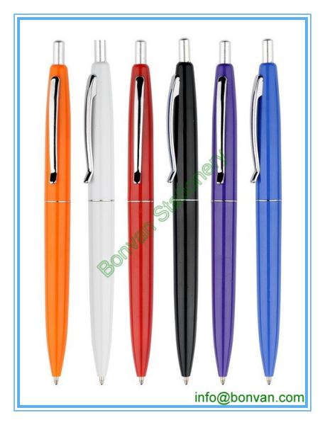 hotel use click plastic pen,printed hotel use click ball pen
