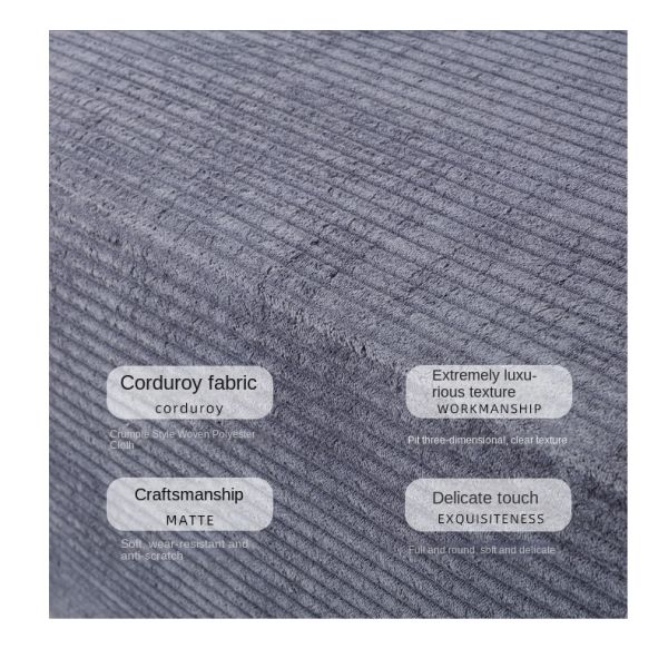 Italian High Density Sponge Compressed L-Shaped Modular Sectional Sofa Upholstered Living Room Apartment