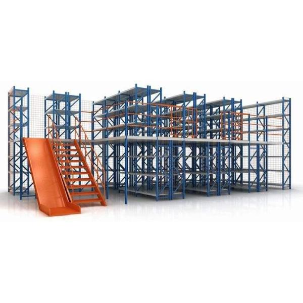 Система хранения промышленного склада стальная, подгонянная вешалка мезонина