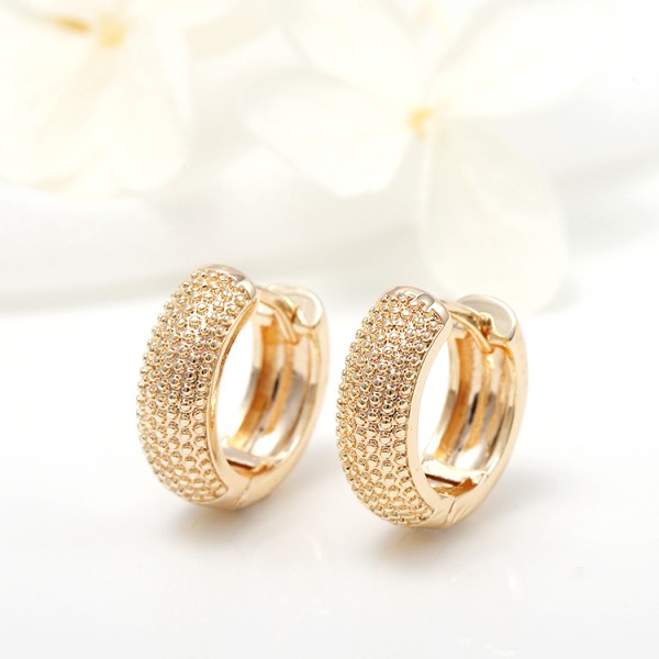 New Design 14K Gold Plated Hoop Earrings