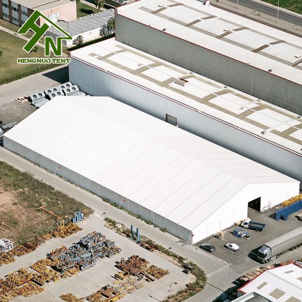 White Large Outdoor Warehouse Tents Relocatable Opaque PVC Fabric Carpa