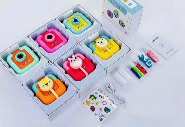 Cámara de impresión instantánea M8 Mini para niños, pantalla de 2.4 pulgadas, cámara de impresión para niños con 3 juegos