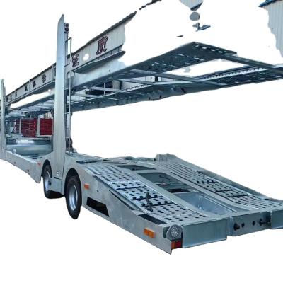 CIMC usine de qualité directe en acier inoxydable 2 essieu 8-9 charge véhicule de transport semi-remorque