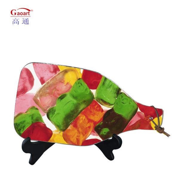 Tableau de coupe de verre trempé de qualité professionnelle pour les experts culinaires