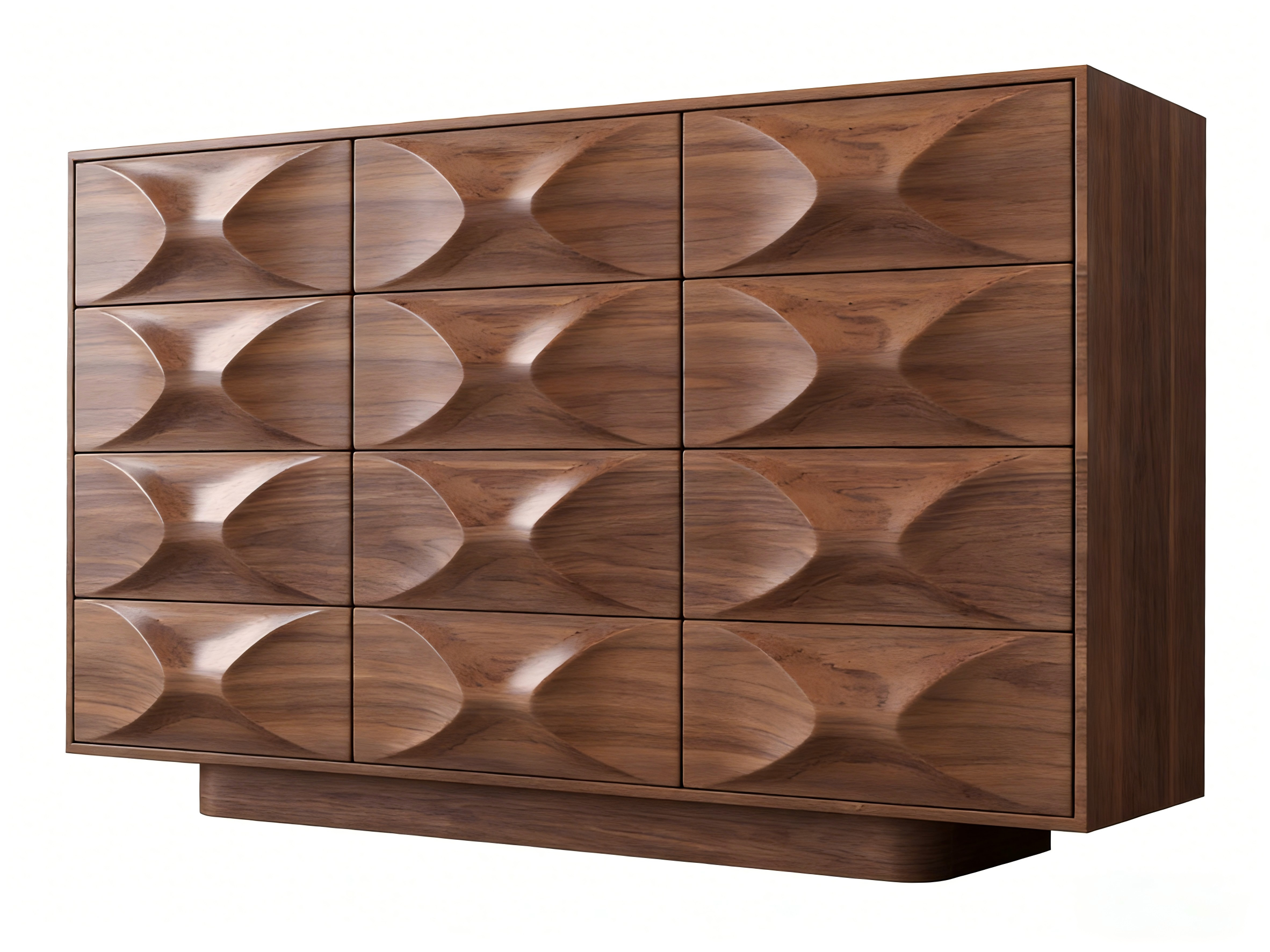 Nordic Wood Dining Sideboard Modern Decorative Cabinet for Apartments Placed Against the Wall for Storage