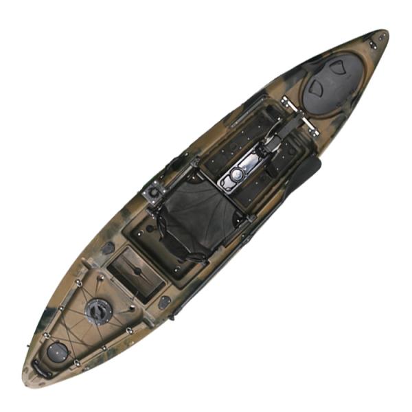 180kgs Capacity Fishing Pedal Kayak Single Seater Canoe Pedal Kayak