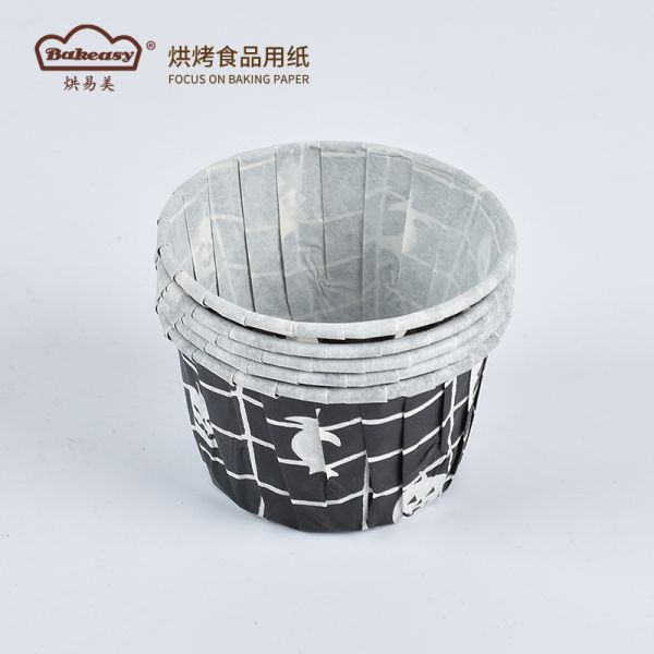 Rolled Rim Muffin Cup for Cupcakes Greaseproof & Disposable Premium Food-Grade Liners