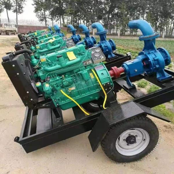 Self Priming Diesel Engine Sewage Water Pump for Agriculture Irrigation and Remote Monitoring 8 Inch Diameter
