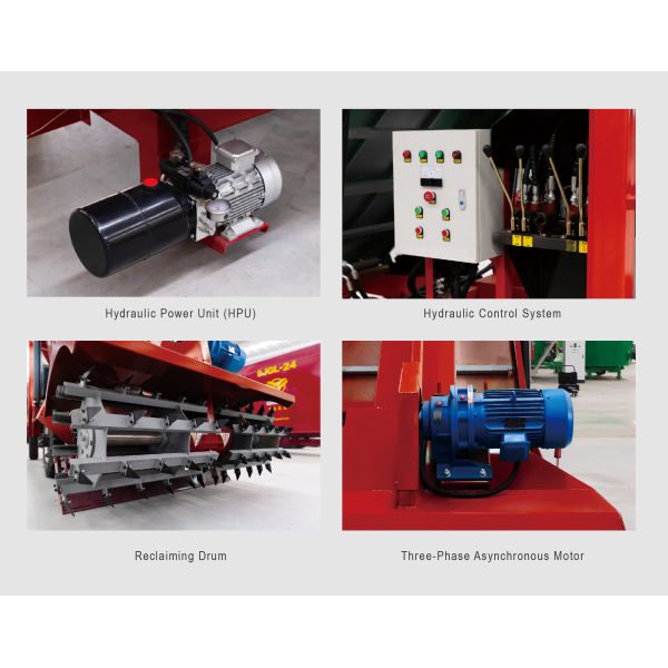 5m Height 24t/H Silage Loader With Chain Scraper Conveyance For Medium Scale Silage Pits