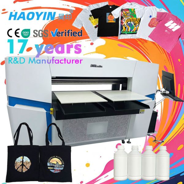 Pre-treatment integrated DTG machine for 40cm wide cotton garments