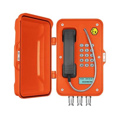 Weatherproof Analog Anti Explosion Telephone With LCD Display For Hazardous Areas