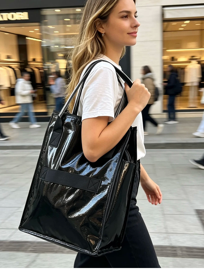 Foldable Rolling Shopping Tote Bag