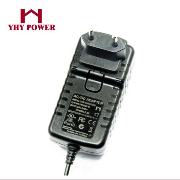 Interchangeable 12V 2000MA 24W Switching Power Supply Adapter With 3 Years Warranty
