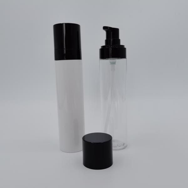 Tipo magro claro garrafa da bomba de Petg da loção de 80ml para cuidados pessoais