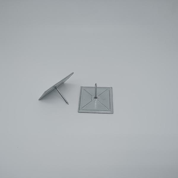 Aluminum Nail Self Adhesive Insulation Stick Pins With Washer For Air Duct Heat Thermal Insulation