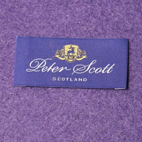 Charm Damask Woven Label End Folded For Garment , Custom Fabric Tags