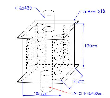 2500kg Baffle Liner Bags 90CM 110CM Cross Corner Loop Food Grade