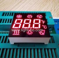 Ultra-vermelho personalizado Triple Digit 7 Segment LED Display Anodo comum para controle de refrigerador