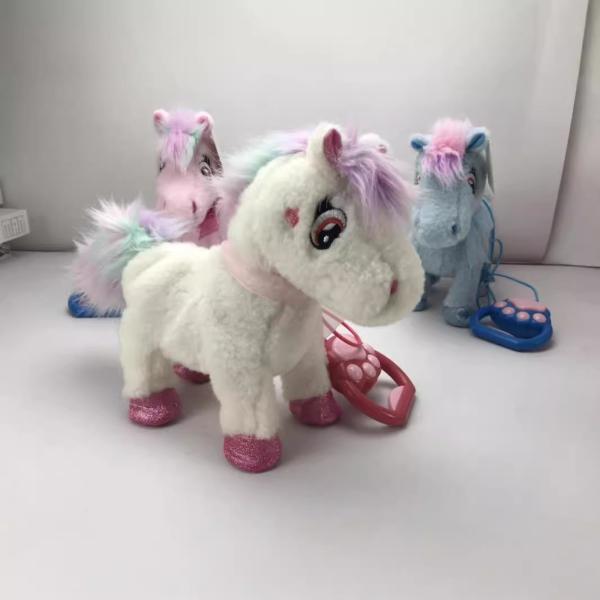 Stuffed Animal Electric Interactive toys Horse Singing Walking Toy for Childrens Gift