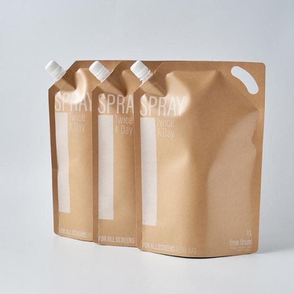 Suporte impresso feito sob encomenda do papel de embalagem do perfume acima do malote do bico do alimento do líquido da folha de alumínio dos malotes