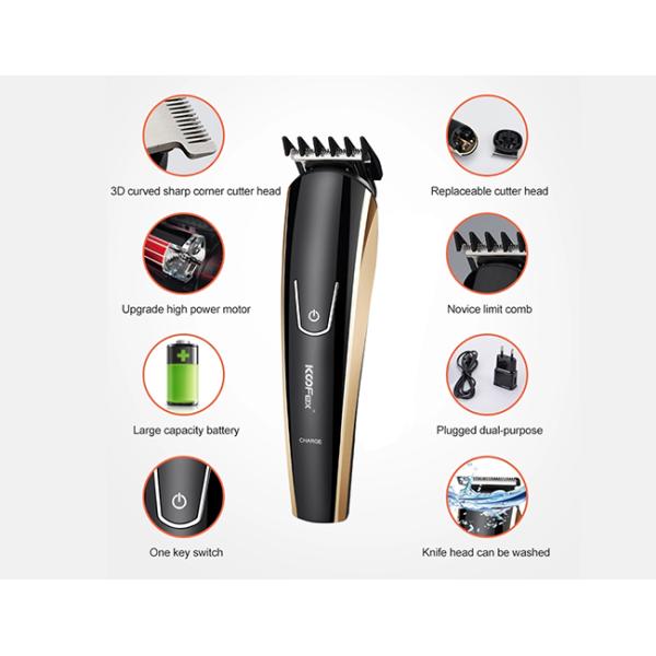 Zerogap Cordless Clipper Hair Trimmer Set Electric 50-60Hz Shockproof
