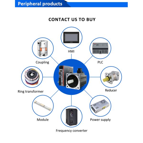 Lichuan AC Servo Motor Drivers Kit LC30E50E Series 15N.m 2.3KW 2300W 220V 4.0/5.0/6.0/7.5/9.5/10/13.5A 1500/2500RPM IP66