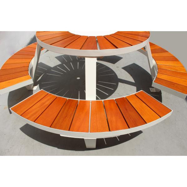 Коммерческая школа Деревянные открытые пикники со зонтиком