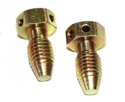 Customized Precision Gold Plated Half Thread Screw M6x25 Size 6h Tolerance