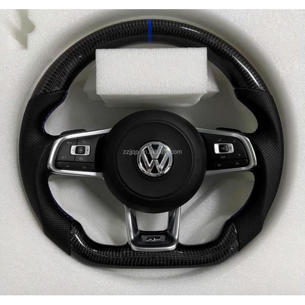Volkswagen R8/RS/GTI/Golf R Multi-Function Steering Wheel 55cm Diameter Red Stitch Color