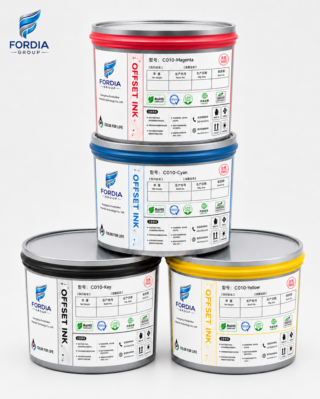 Toyo Toka Quality Sheet Fed Offset Printing Resin Ink CO10 CMYK Color