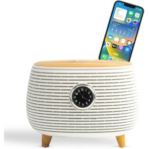Intelligent Smart Multifunctional Essential Oil Aroma Diffuser with Time Clock Display and Music Play for Home Office Spa Yoga