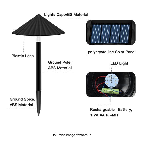Outdoor Waterproof Landscape Lighting ABS  Body Material 2700K  CCT