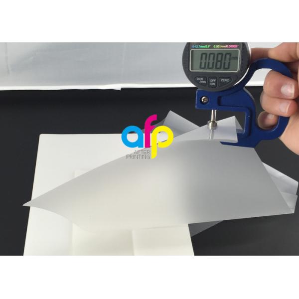 Transparent Pouch Lamination Film PET Polyester 80 Micron Laminating Film