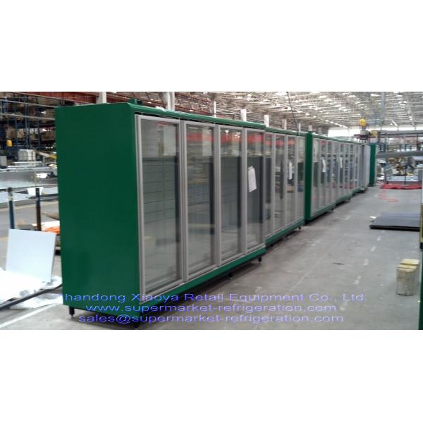 Коммерчески сертификат CE замораживателей гастронома двери супер рынка стеклянный