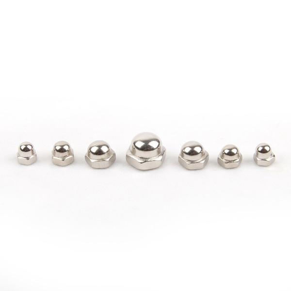 Nickel Plated Alloy Stainless Steel Nuts M8 Grade 4.8 Cap Type ASTM