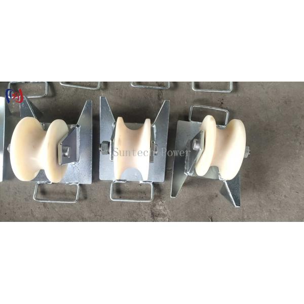 10KN Pithead Cable Sheave Roller Wire Pulling Sheaves With Hook