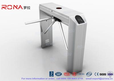 Porta semi automática do torniquete do tripé do controle de acesso de aço inoxidável para áreas públicas