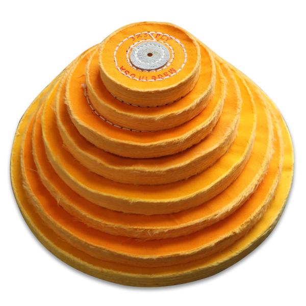 Grinder Jewelry Polishing Machine 1/7 center hole Cloth Buffing Wheels Cotton