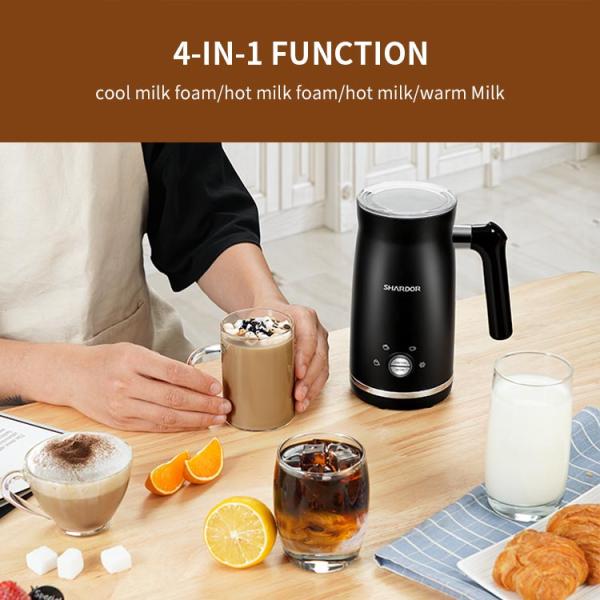 Automatic Espresso Milk Frother Stainless Steel Hot Cold Cappuccino Milk Frother
