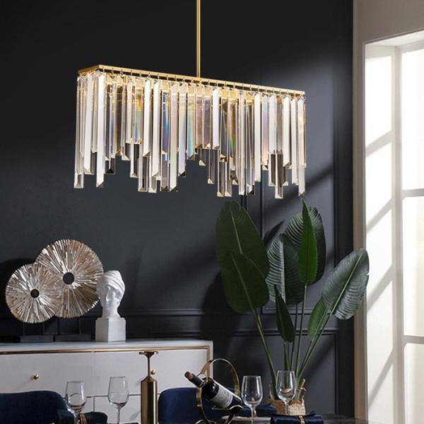 Lâmpada de suspensão decorativa da luz moderna de cobre nórdica do pendente K9