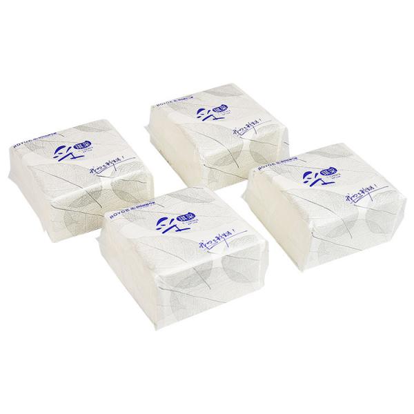 2 Ply White Paper Napkins Serviettes Virgin Bamboo Pulp Material