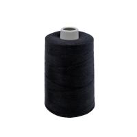 Fabrique en gros 5000 Yards Fil de couture en polyester noir Fil pour la couture