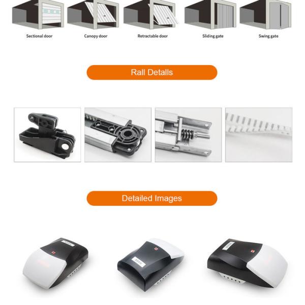 Умная ременная передача консервооткрывателя двери гаража резиденции 800N секционная