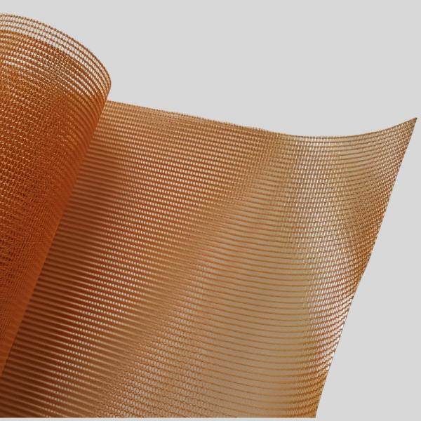 Rouleaux de treillis en cuivre phosphoreux pour câbles de 0,3 mm pour la décoration du verre feuilleté